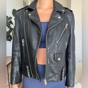 New Zadig & Voltaire lamb leather jacket